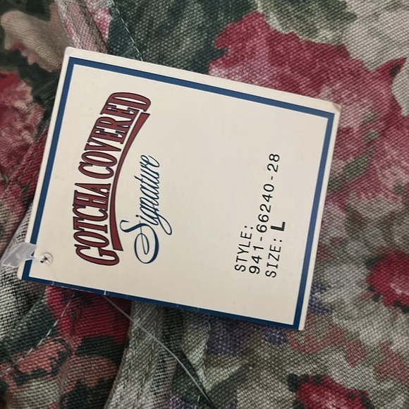 Gotcha Covered Floral Vintage Tapestry Denim Sleeveless Vest| Sz Large - Picture 5 of 8